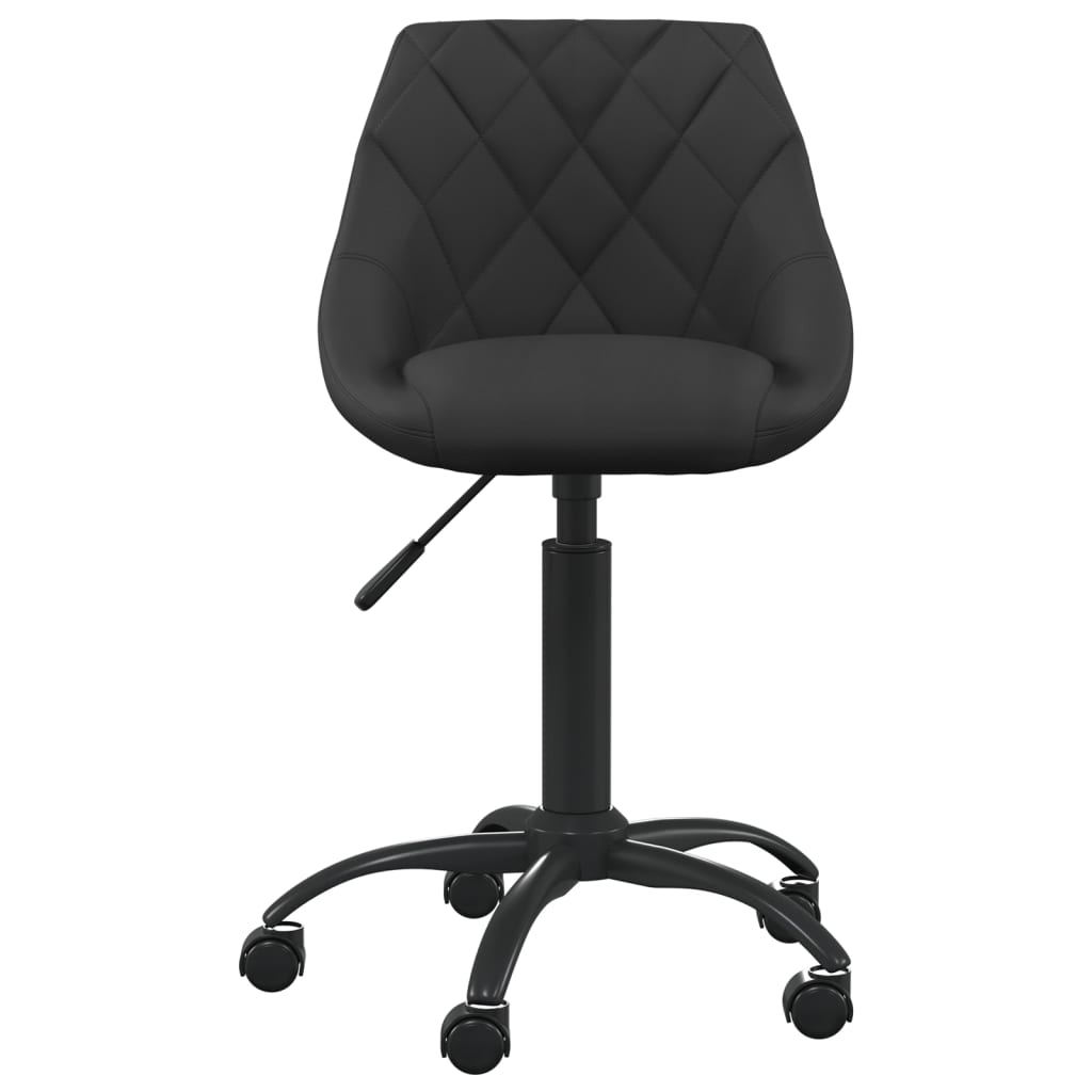 vidaXL Chaise de salle à manger noire en velours
