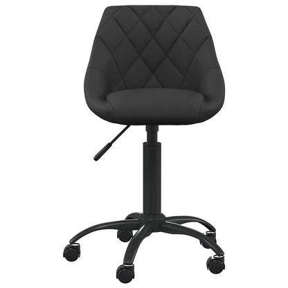 vidaXL Chaise de salle à manger noire en velours
