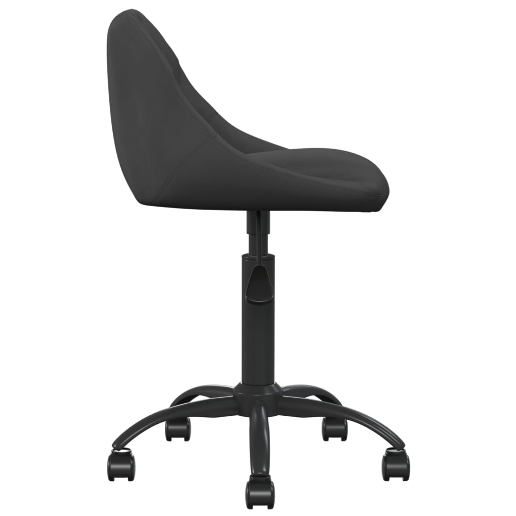 vidaXL Chaise de salle à manger noire en velours