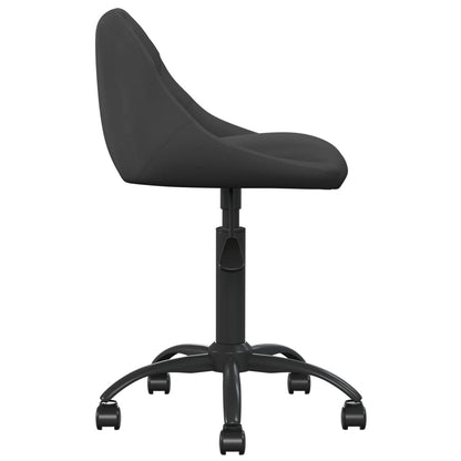vidaXL Chaise de salle à manger noire en velours