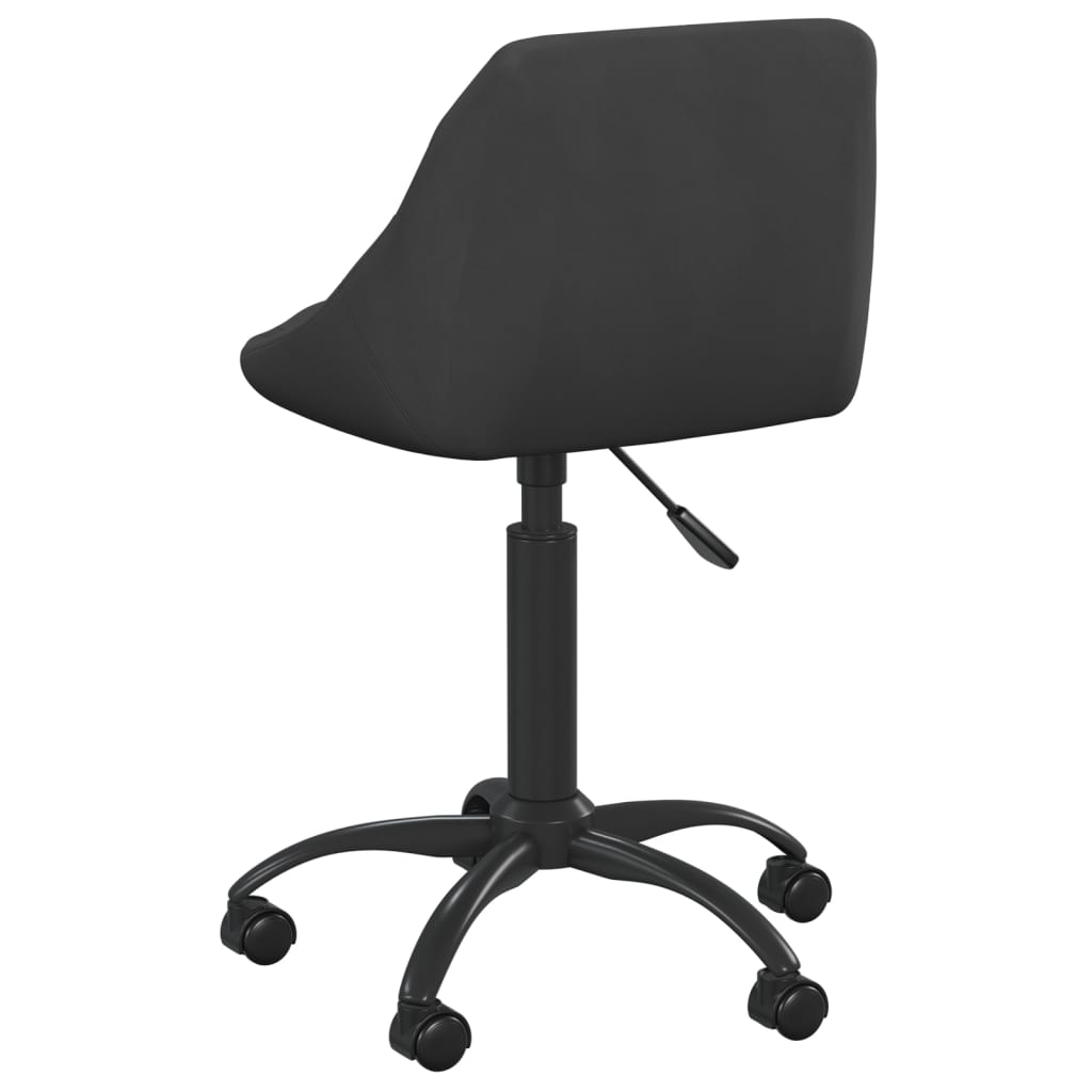 vidaXL Chaise de salle à manger noire en velours