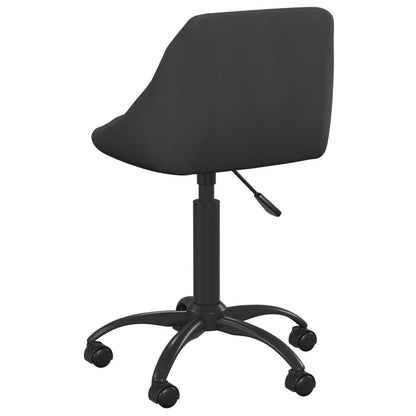 vidaXL Chaise de salle à manger noire en velours