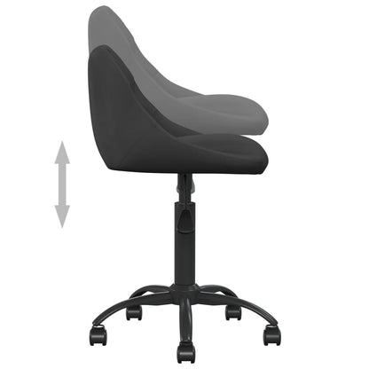 vidaXL Chaise de salle à manger noire en velours