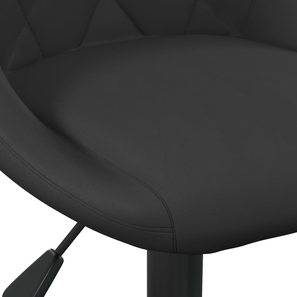 vidaXL Chaise de salle à manger noire en velours
