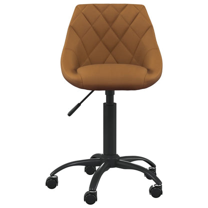 vidaXL Chaise de salle à manger marron velours