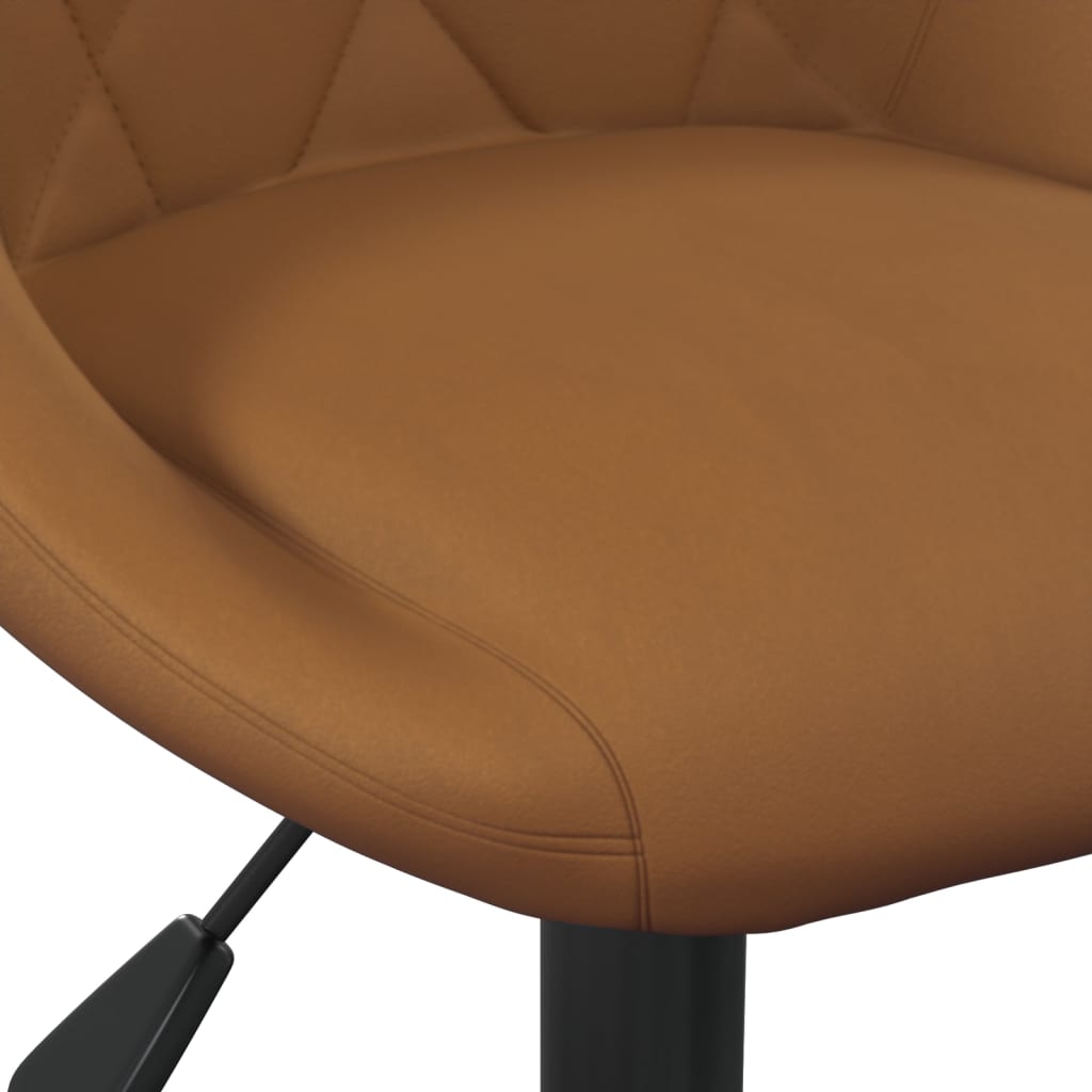 vidaXL Chaise de salle à manger marron velours