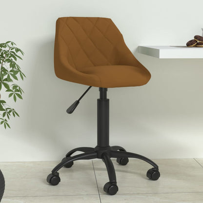 vidaXL Chaise de salle à manger marron velours