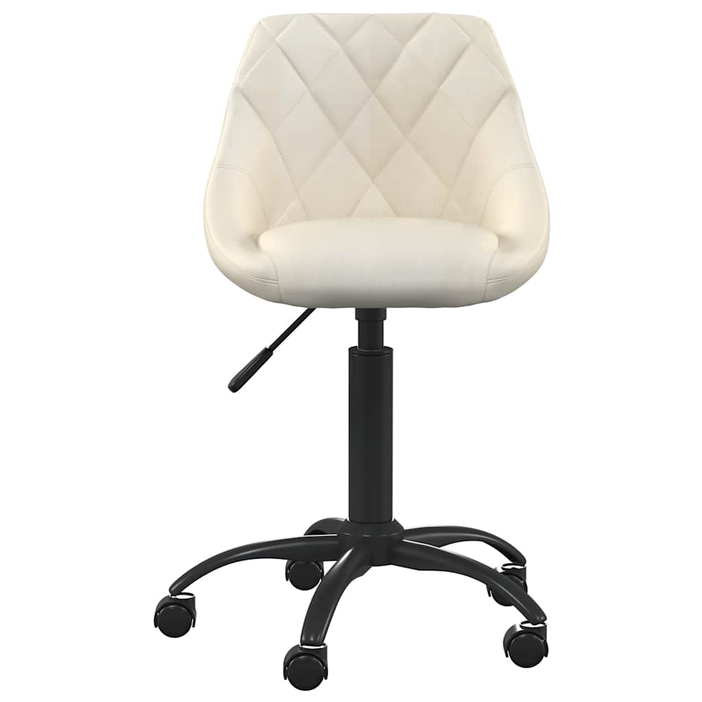 vidaXL Chaise de salle à manger crème velours