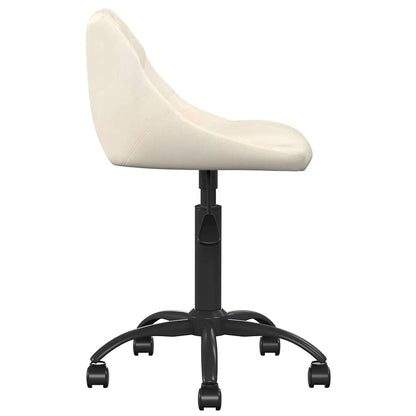 vidaXL Chaise de salle à manger crème velours