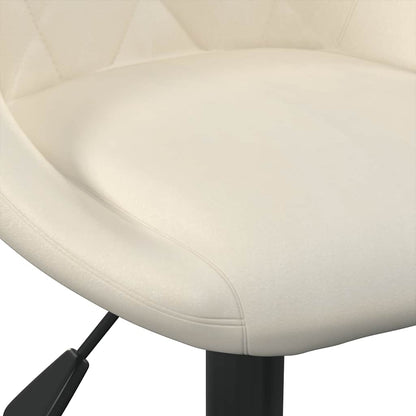 vidaXL Chaise de salle à manger crème velours