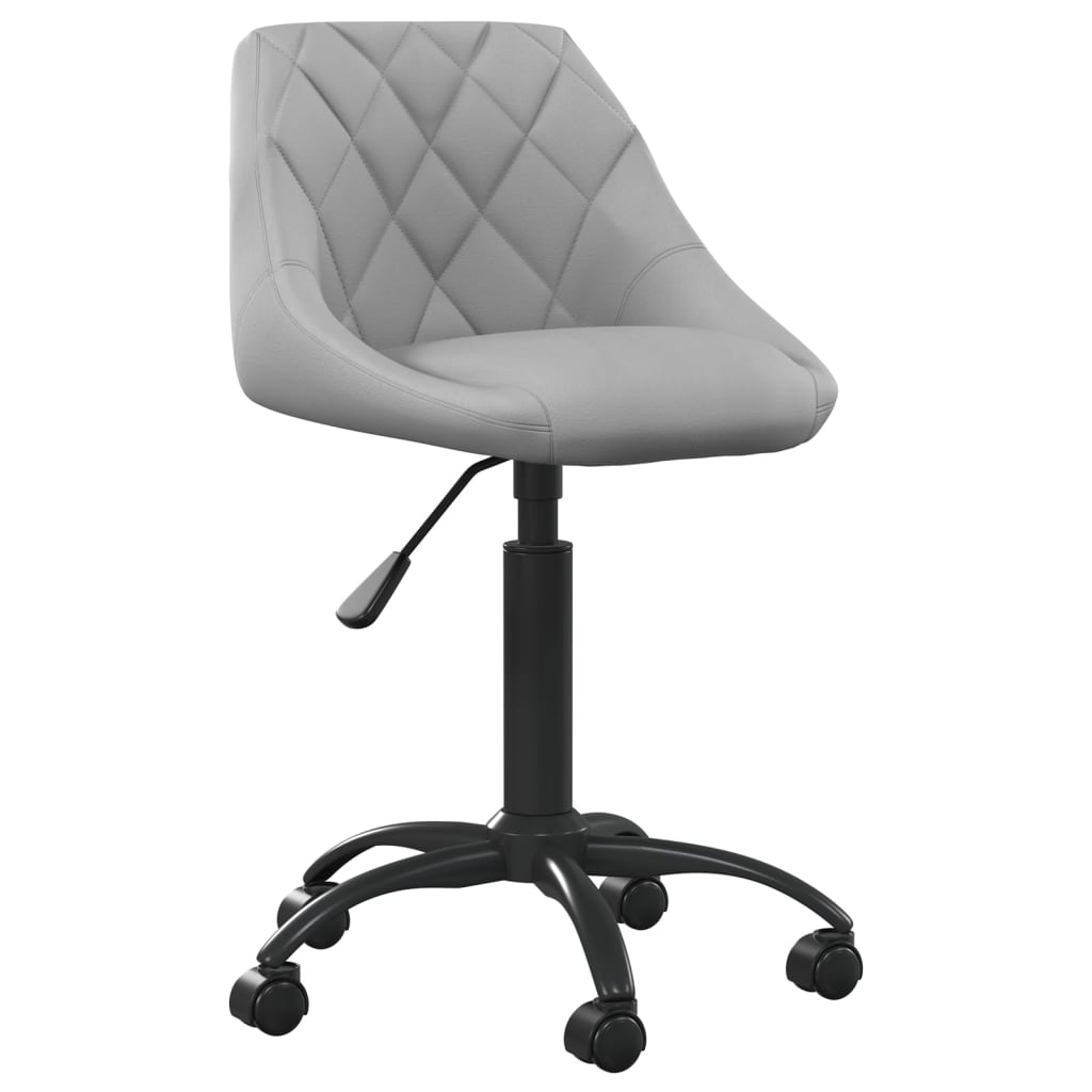 vidaXL Chaise de salle à manger gris clair velours