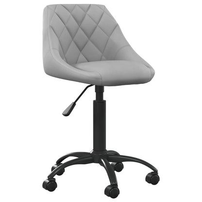 vidaXL Chaise de salle à manger gris clair velours