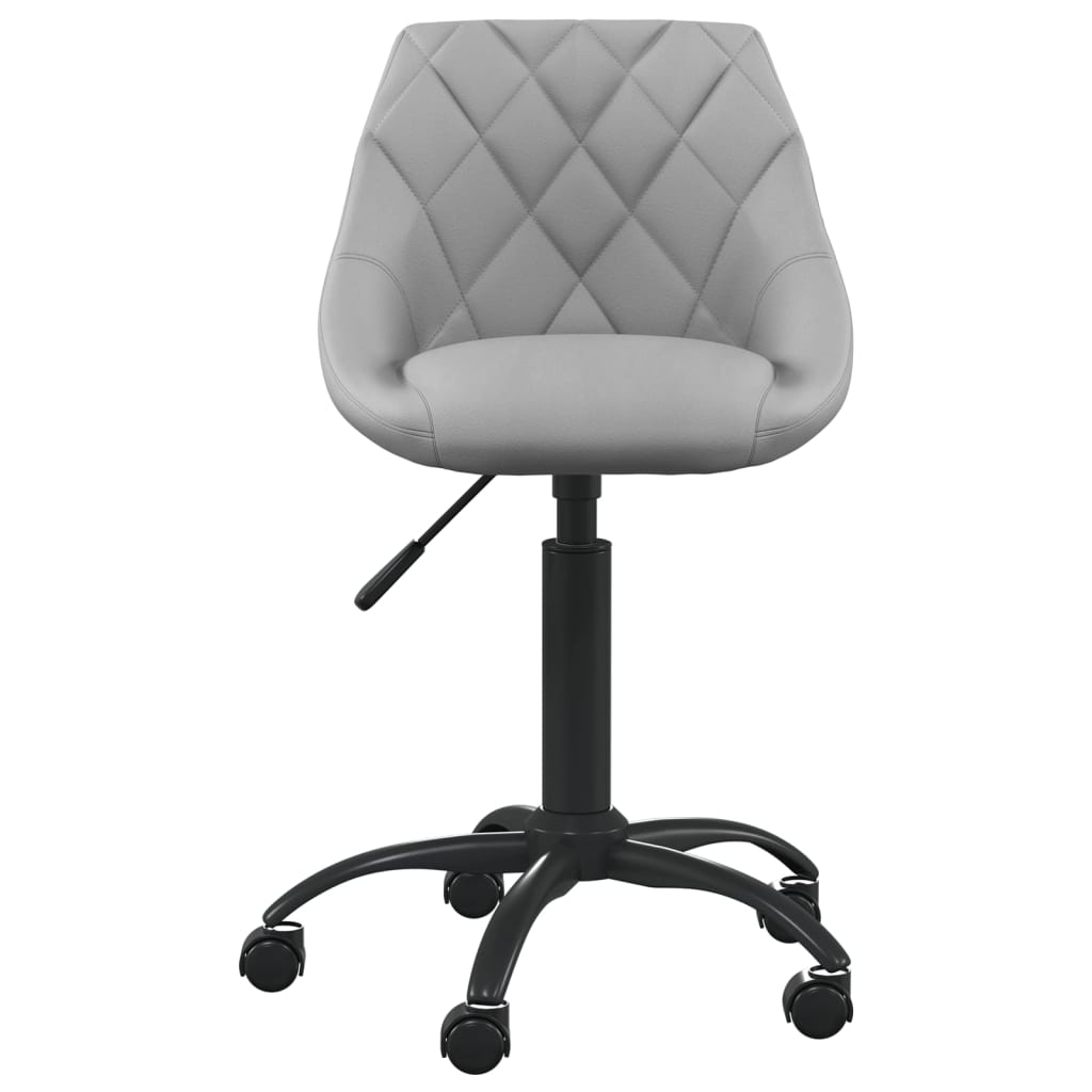 vidaXL Chaise de salle à manger gris clair velours