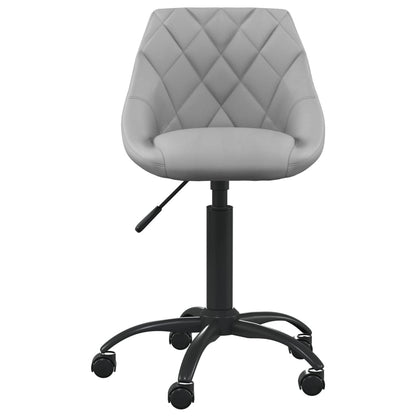 vidaXL Chaise de salle à manger gris clair velours