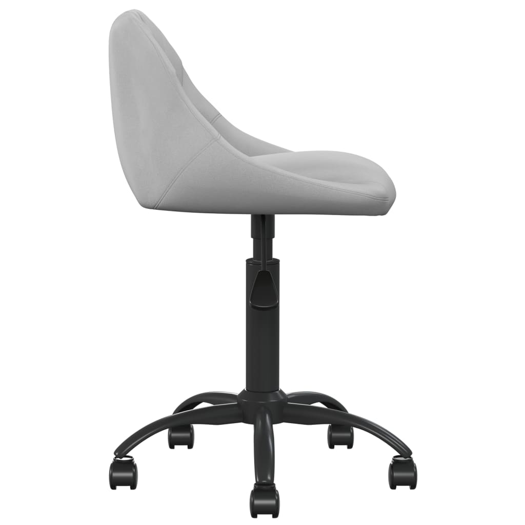 vidaXL Chaise de salle à manger gris clair velours