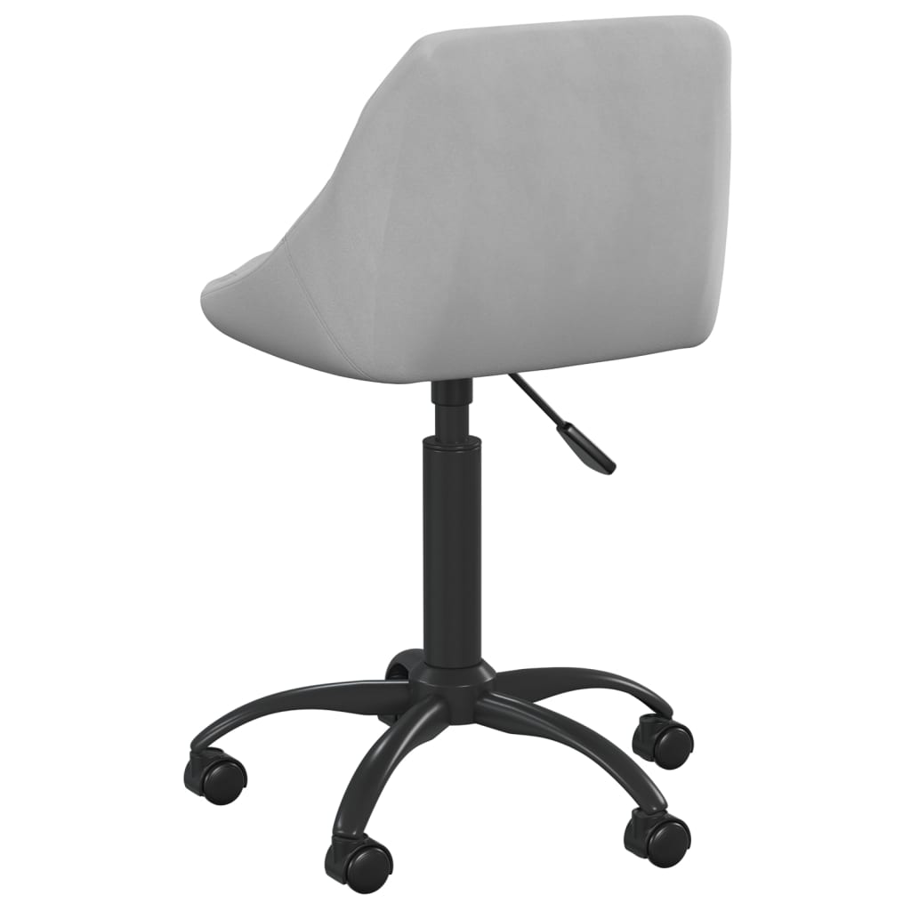 vidaXL Chaise de salle à manger gris clair velours