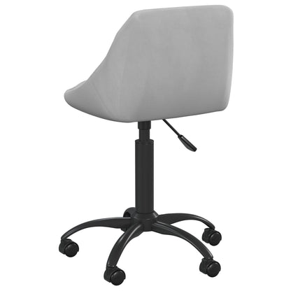 vidaXL Chaise de salle à manger gris clair velours