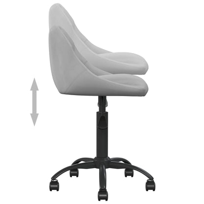 vidaXL Chaise de salle à manger gris clair velours