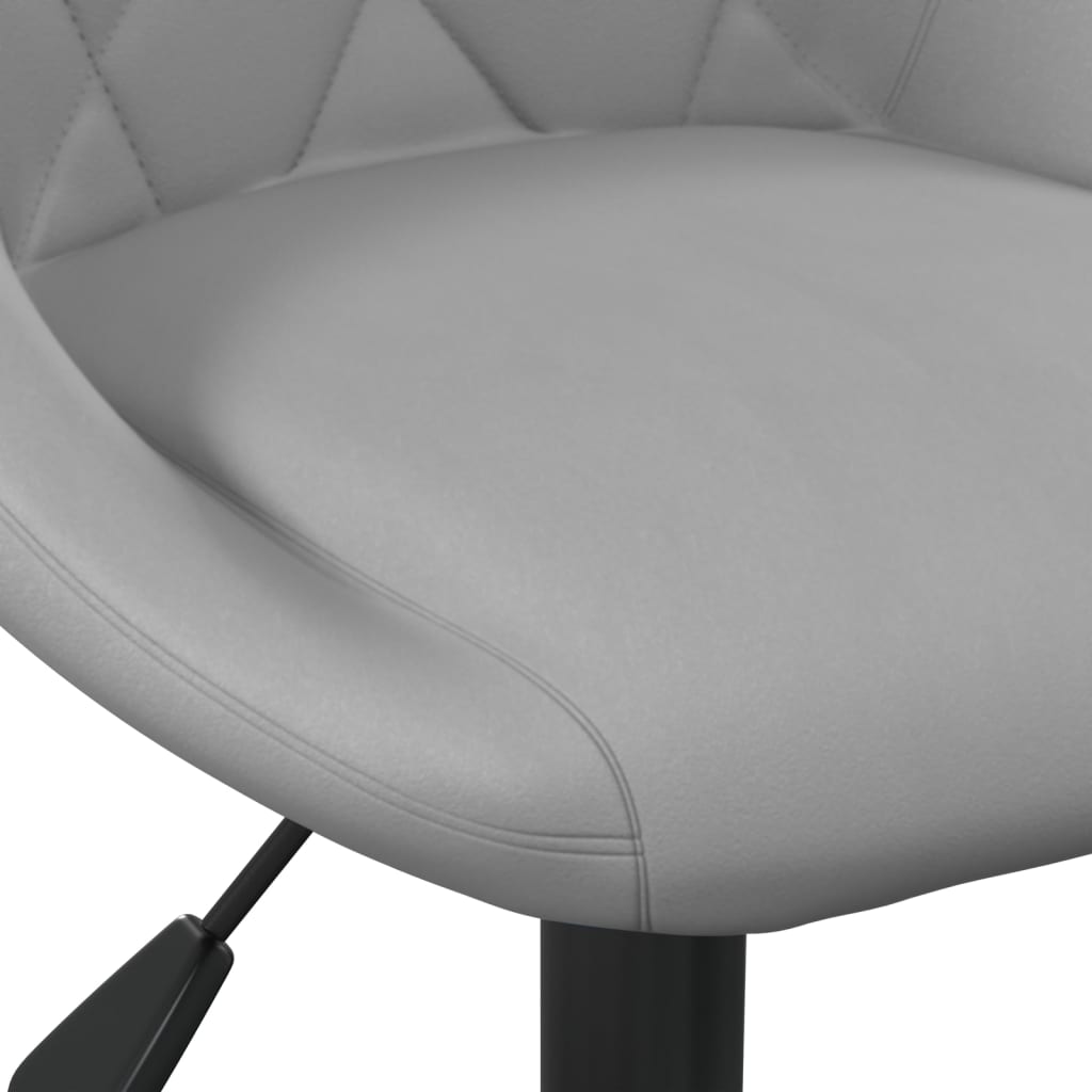 vidaXL Chaise de salle à manger gris clair velours