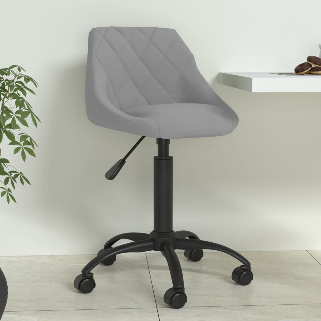 vidaXL Chaise de salle à manger gris clair velours