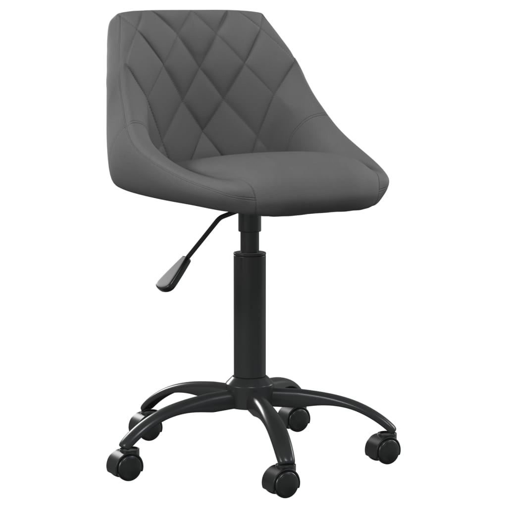 vidaXL Chaise de salle à manger gris foncé velours