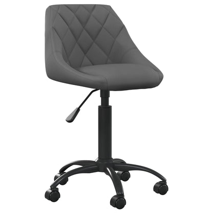 vidaXL Chaise de salle à manger gris foncé velours