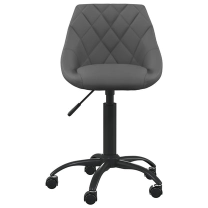 vidaXL Chaise de salle à manger gris foncé velours