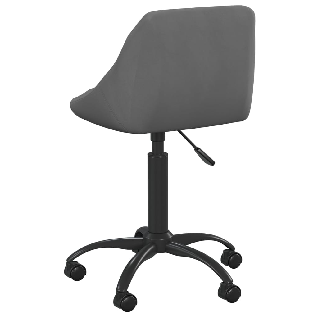 vidaXL Chaise de salle à manger gris foncé velours