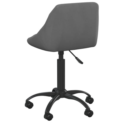 vidaXL Chaise de salle à manger gris foncé velours