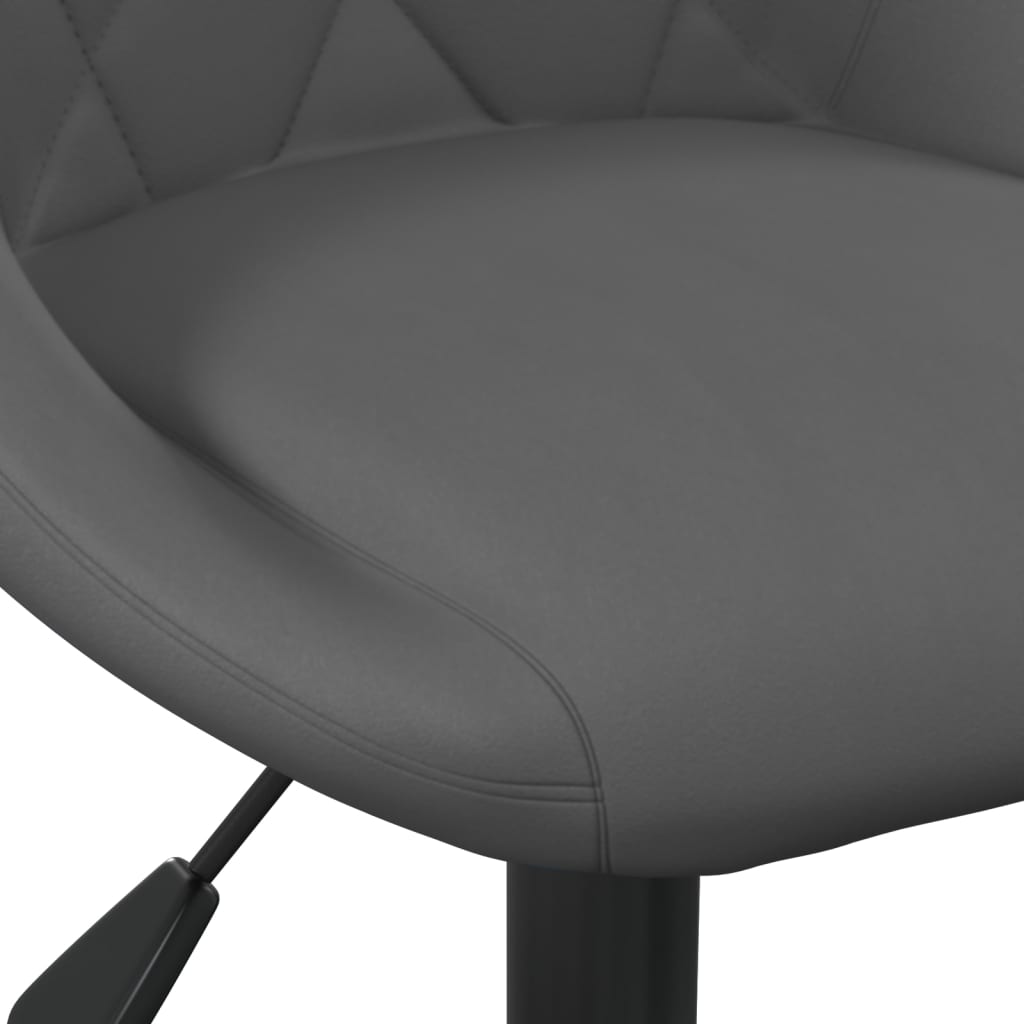 vidaXL Chaise de salle à manger gris foncé velours