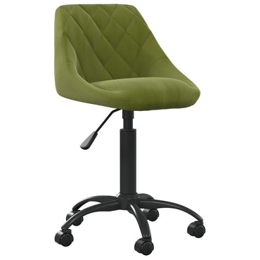 vidaXL Chaise de salle à manger velours vert clair