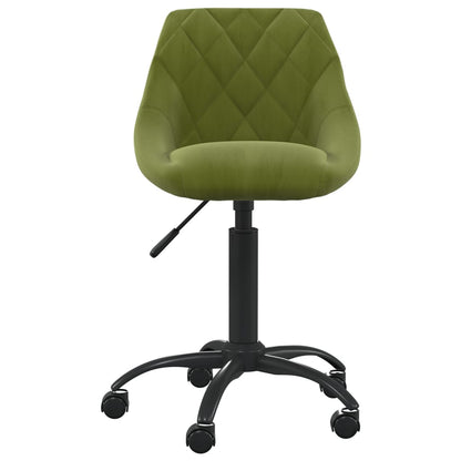 vidaXL Chaise de salle à manger velours vert clair