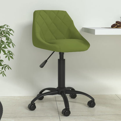 vidaXL Chaise de salle à manger velours vert clair