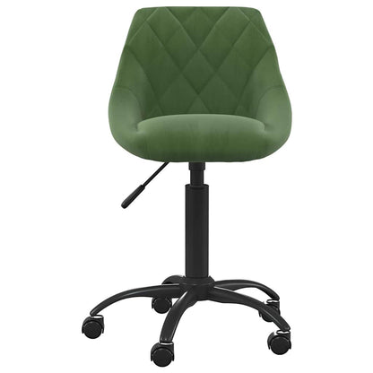 vidaXL Chaise de salle à manger Velours vert foncé