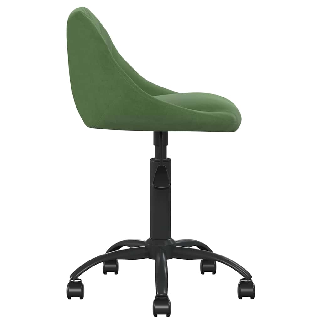vidaXL Chaise de salle à manger Velours vert foncé