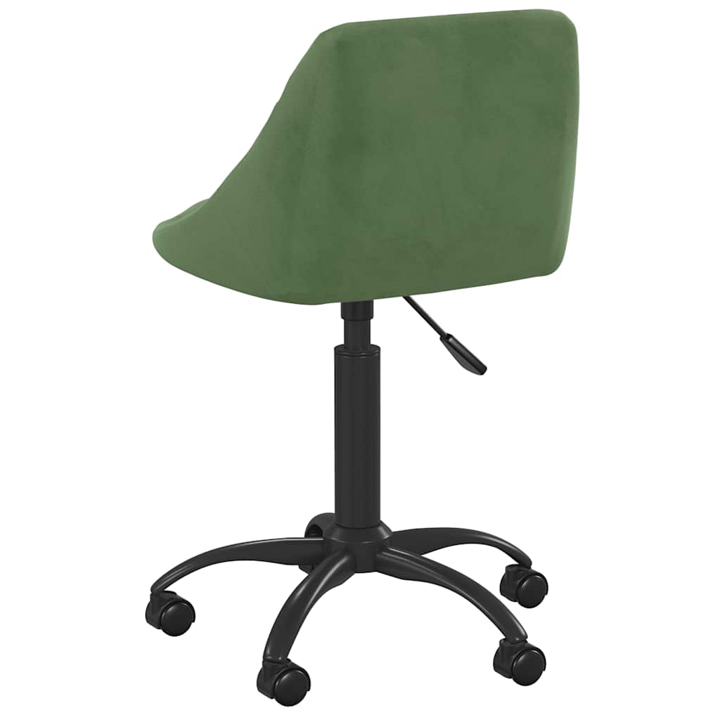 vidaXL Chaise de salle à manger Velours vert foncé