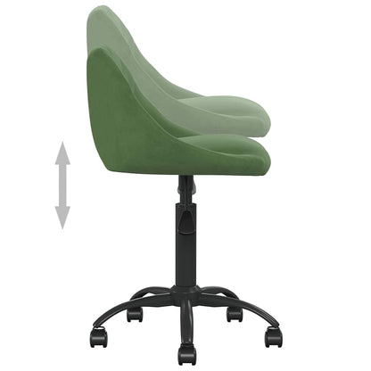 vidaXL Chaise de salle à manger Velours vert foncé