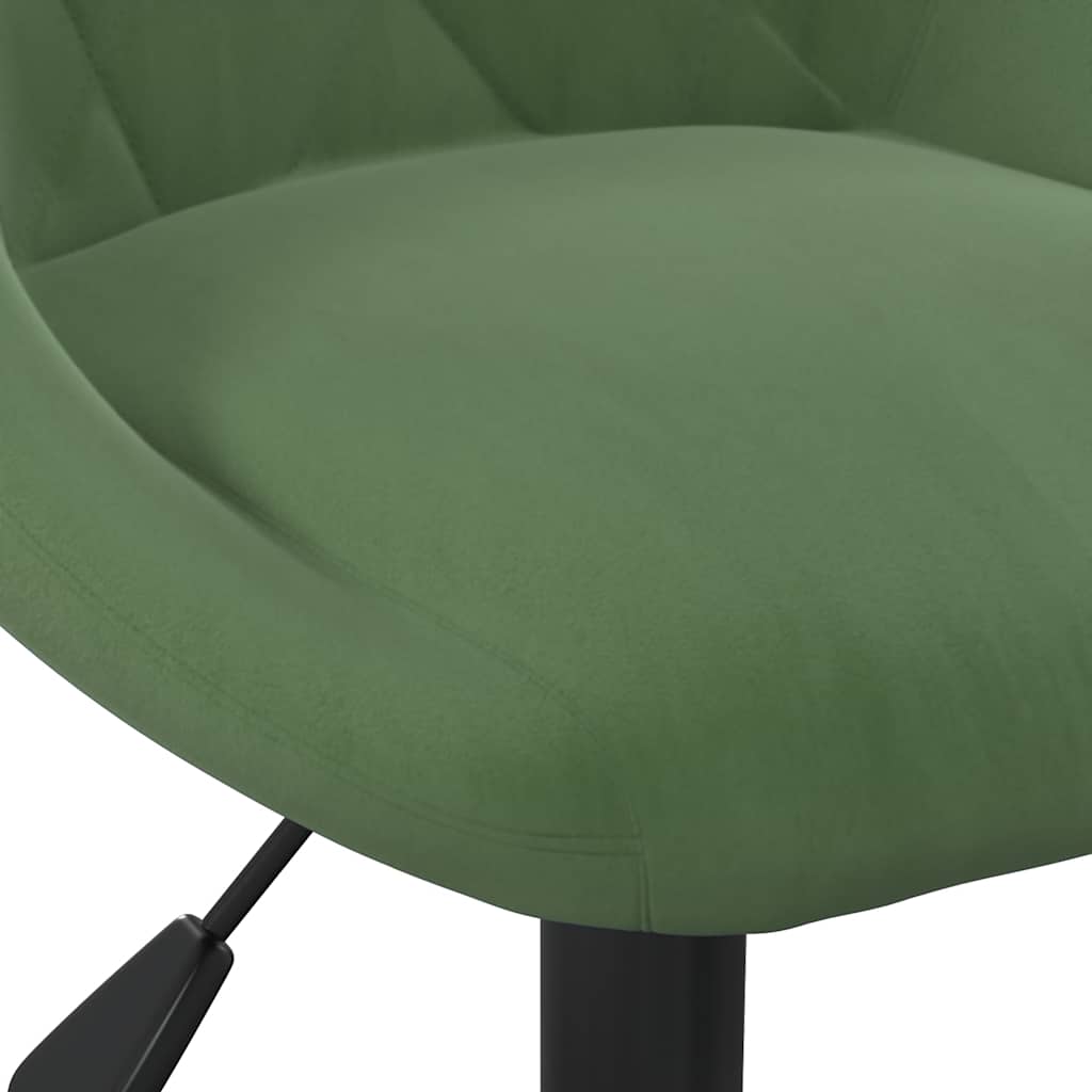 vidaXL Chaise de salle à manger Velours vert foncé