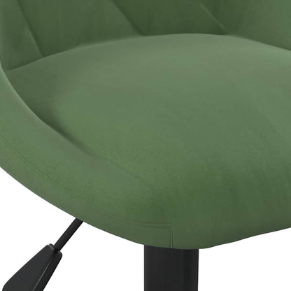 vidaXL Chaise de salle à manger Velours vert foncé
