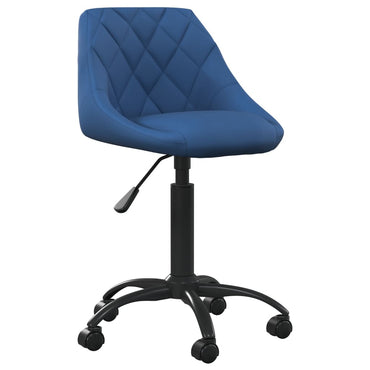 vidaXL Chaise de salle à manger velours bleu