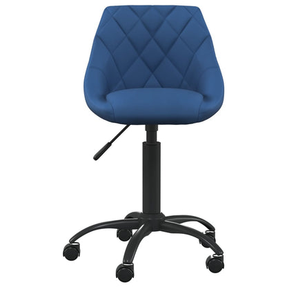 vidaXL Chaise de salle à manger velours bleu