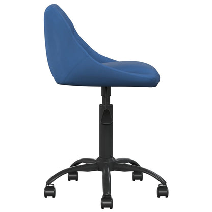 vidaXL Chaise de salle à manger velours bleu