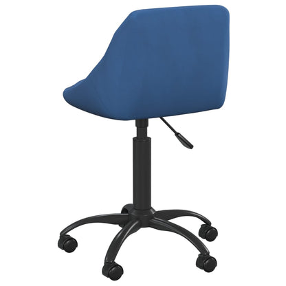 vidaXL Chaise de salle à manger velours bleu