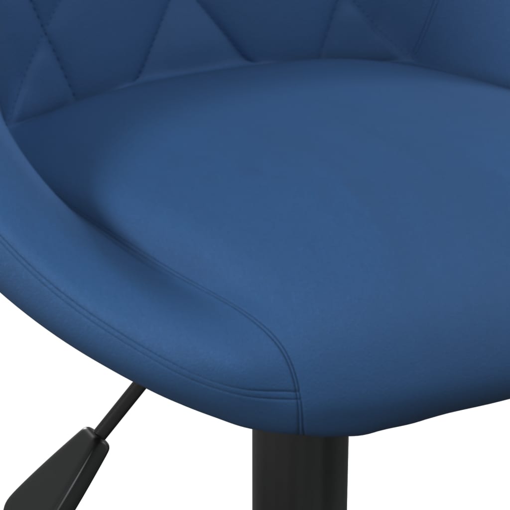 vidaXL Chaise de salle à manger velours bleu
