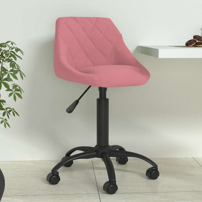 vidaXL Chaise de salle à manger Velours rose