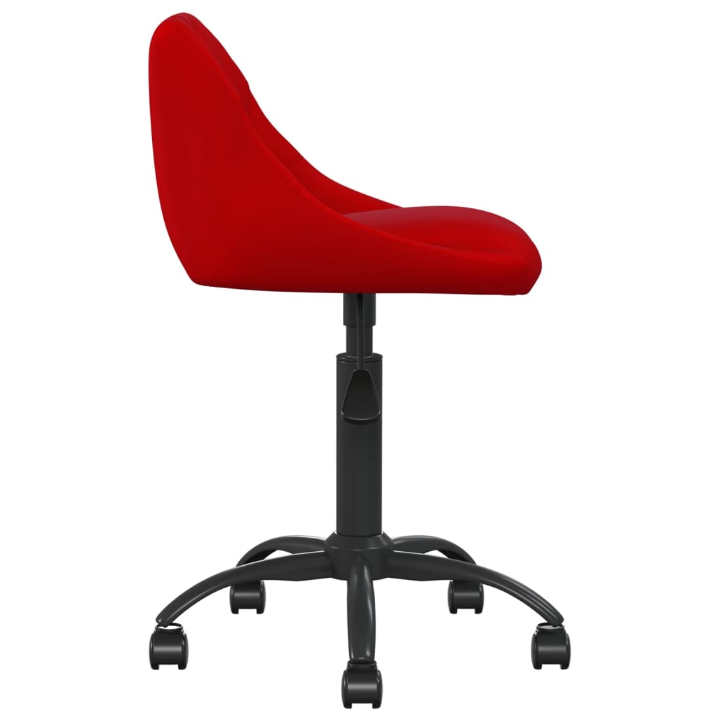 vidaXL Chaise de salle à manger velours rouge bordeaux