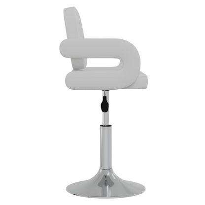 vidaXL Chaises de salle à manger pivotantes 2 pcs Blanc Similicuir