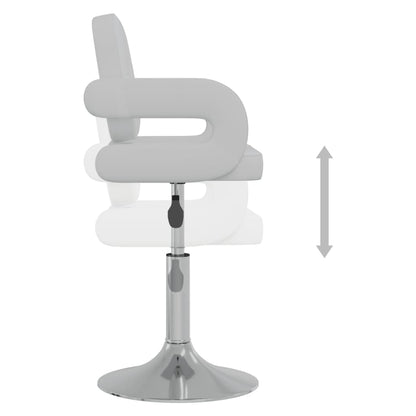 vidaXL Chaises de salle à manger pivotantes 2 pcs Blanc Similicuir