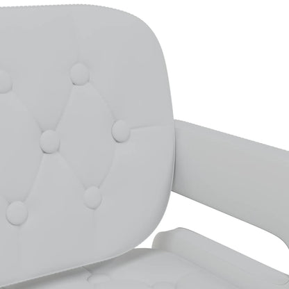 vidaXL Chaises de salle à manger pivotantes 2 pcs Blanc Similicuir