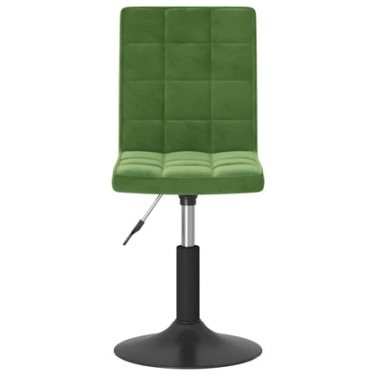 vidaXL Chaises de salle à manger pivotantes 2 pcs Vert foncé Velours